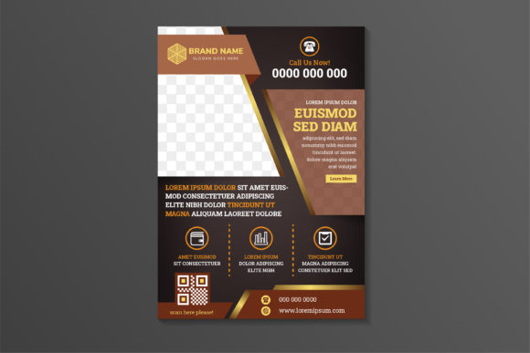 Abstract Vertical Flyer Multicolor Brown Graphics and Print Templates Review
