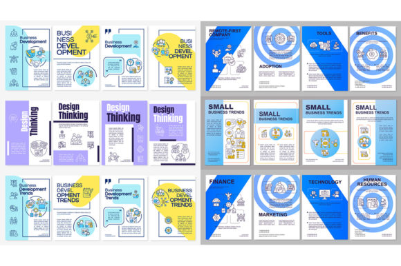 Business Development Brochure Templates: Graphics for Modern Branding