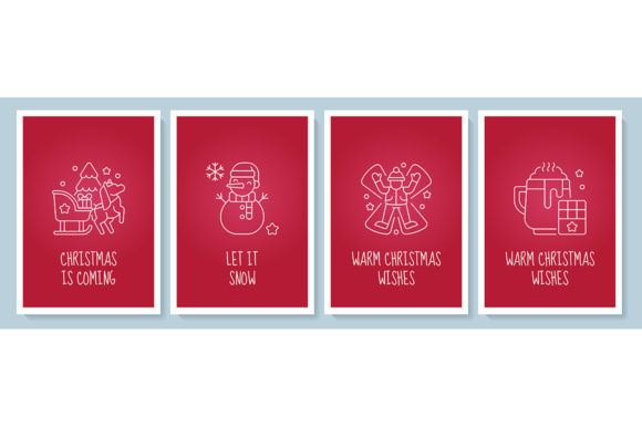 Celebrate Christmas Fest Postcard Set Graphics and Graphic Templates Review