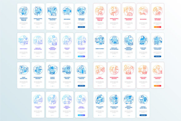 Choosing Best Job Onboarding Mobile Apps Graphics
