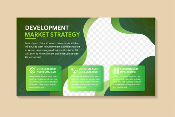 Development Market Strategy Banner Graphics for Websites