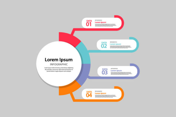 Flat Infographic Element Design Vector: Graphics for Modern Bloggers