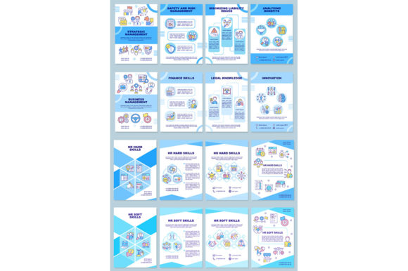 HR Skills Brochure Template Set: Professional Graphics for Handmade Business