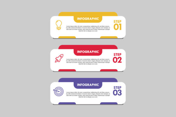 Infographic Element Banner Design Vector for Graphics