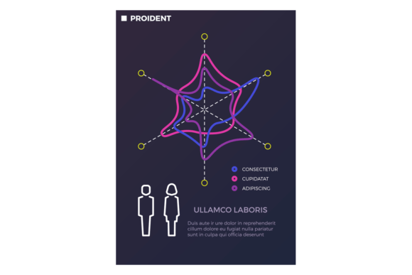 Infographic Flyer with Polar Diagram. Pr