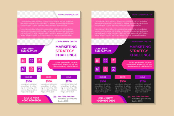 Marketing Strategy Challenge Flyer Verti for Graphics & Print Templates