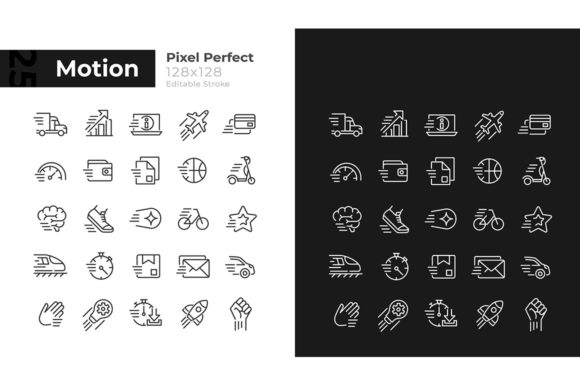 Motion Pixel Perfect Linear Icons Set Review