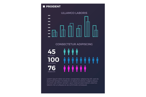 People Distrubution Infographic Flyer Te Graphics