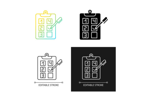 Plan Adherence Icon Set. Building Goals Graphics and Icons Review