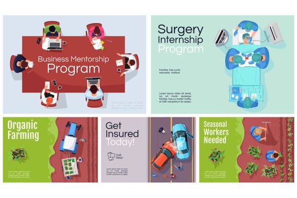 Reviewing Different Occupations Banner Templates for Embroidery