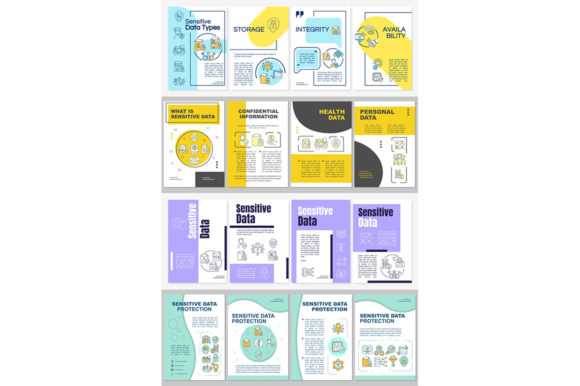 Sensitive Data Types Brochure Templates for Graphics and Graphic Templates